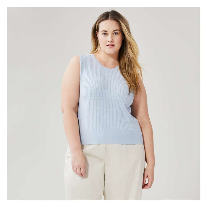 Women+ Cable Knit Tank